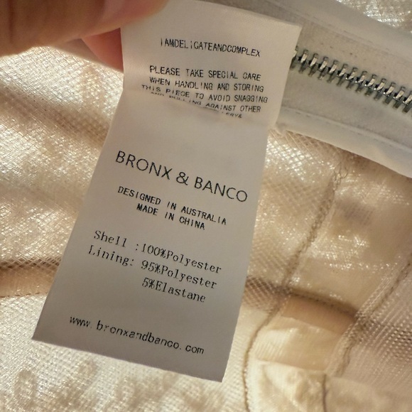 NWOT BRONX AND BANCO Maraya Blanc Lace Mini Dress - Picture 17 of 17